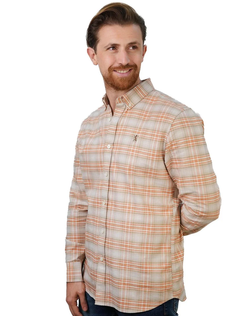 جيوردانو قميص رجالي بأكمام طويلة من أكسفورد